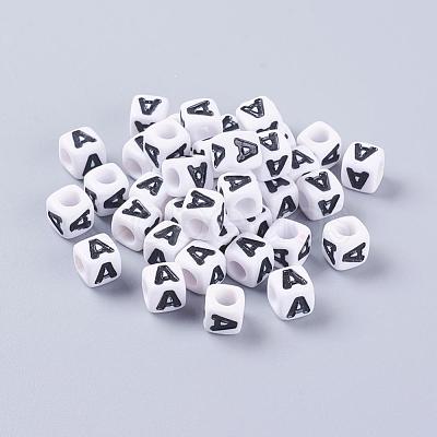 Letter Acrylic Beads PL37C9129-A-1