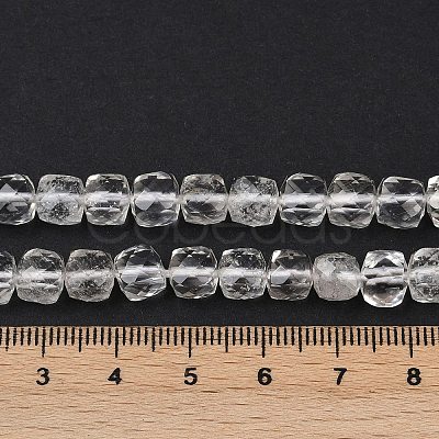 Natural Quartz Crystal Beads Strands G-H078-C33-6mm-1