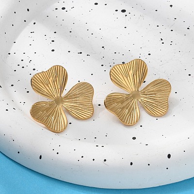 304 Stainless Steel Stud Earrings for Women EJEW-K306-02G-1
