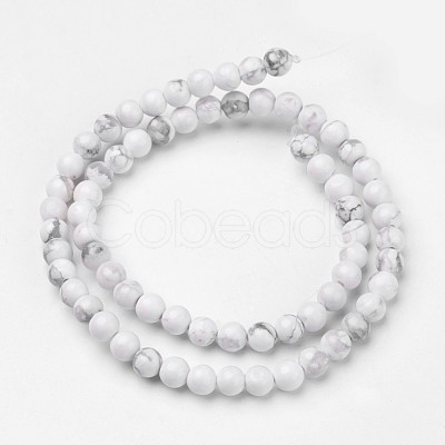 Natural Howlite Beads Strands G-D809-10-6mm-1