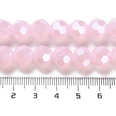 Electroplate Glass Beads Strands EGLA-A035-J10mm-A02-1