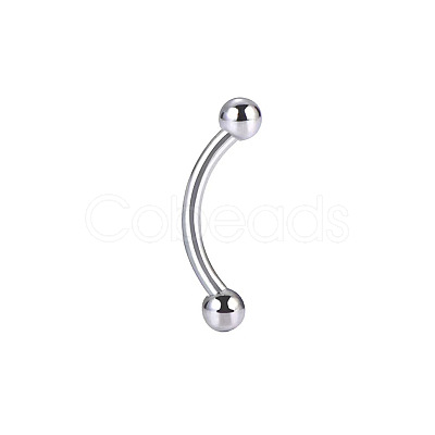 Titanium Alloy Round Curved Barbells Eyebrow Rings WGE70A8-03-1