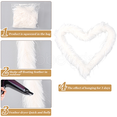 Fibre Top for DIY Hand-Decorated Artificial Wool Strip Accessories FIND-WH20003-98C-1