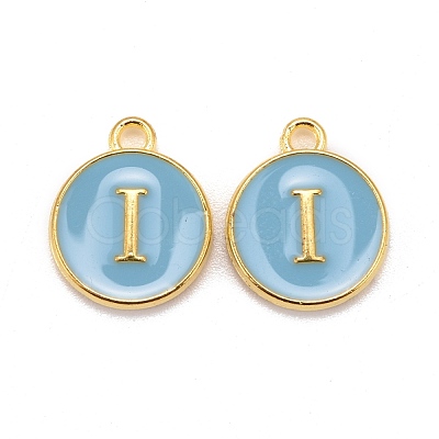 Golden Plated Alloy Enamel Charms X-ENAM-S118-04I-1