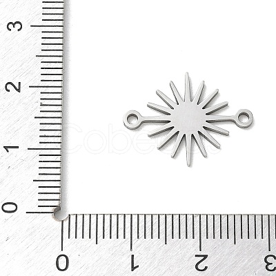 Chakra 304 Stainless Steel Connector Charms SA-CBA28C1-01B-P-1