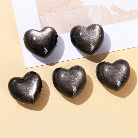 Natural Silver Obsidian Beads PW-WG61304-06-1