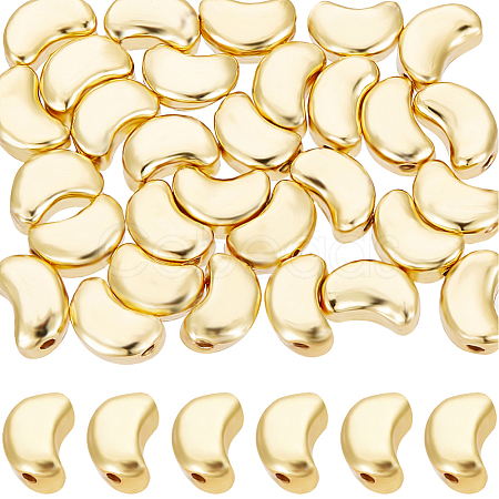50Pcs Brass Beads KK-BBC0013-14-1