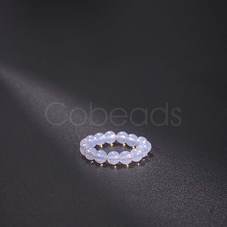 Synthetic Opalite Stretchy Finger Rings FS-WG01730-24-1