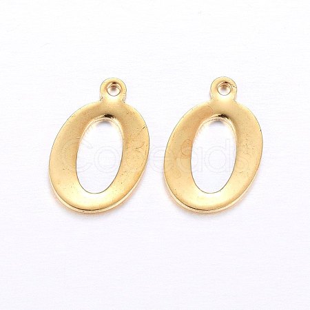 201 Stainless Steel Pendants X-STAS-O098-03G-O-1