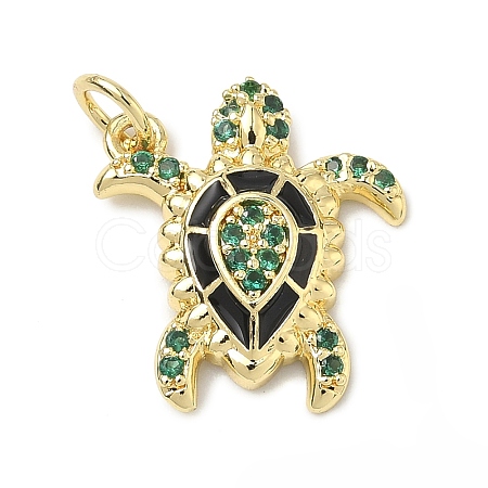 Brass Micro Pave Cubic Zirconia Pendants LS-KK-H255-01A-G01-1