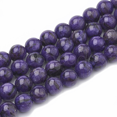 Natural Chalcedony Beads Strands G-S333-8mm-011-1