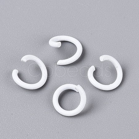 Spray Painted Iron Open Jump Rings IFIN-T017-04B-31-1