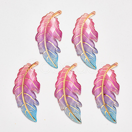 Transparent Acrylic Big Pendants X-TACR-R140-03A-1