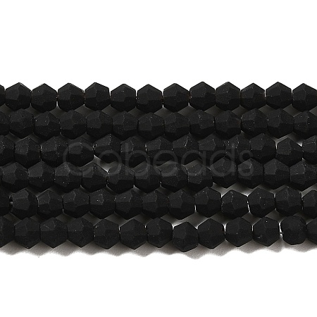 Imitate Austrian Crystal Frosted Glass Beads Strands GLAA-F029-TM3mm-B02-1