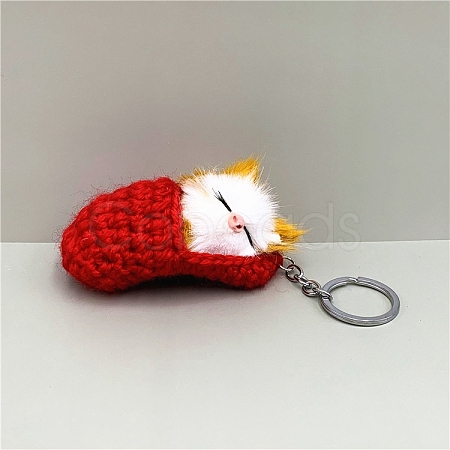 Cute Sleepy Cat Keychain PW-WG7B277-01-1