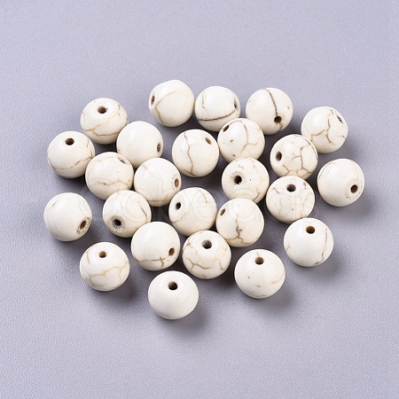 Synthetic Magnesite Beads TURQ-10D-11-1