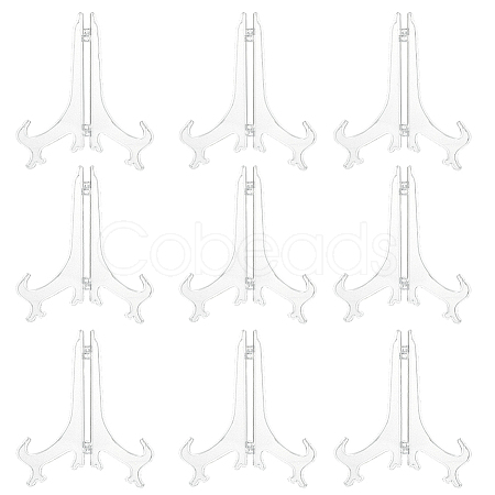 10Pcs Folding Plastic Decorative Plate Display Easels ODIS-GO0001-13-1