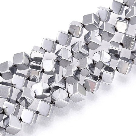 Electroplated Synthetic Non-magnetic Hematite Beads Strands G-T139-62A-1