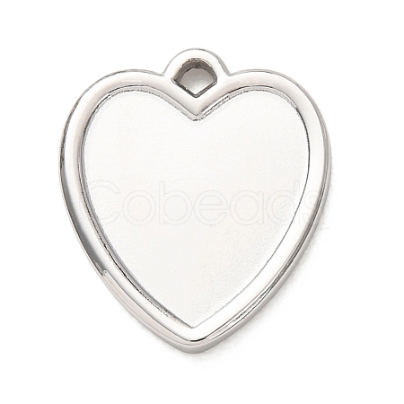 304 Stainless Steel Pendant Cabochon Settings STAS-Z204-04P-13-1
