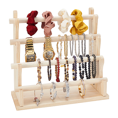 4-Tier Wood Scrunchie Holders ODIS-WH0348-220-1
