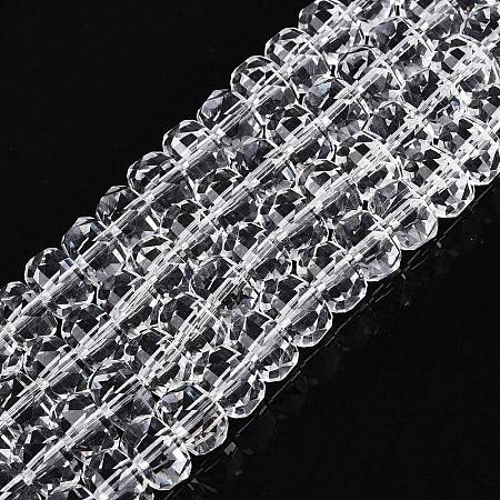 Transparent Glass Beads Strands GLAA-Q114-01A-A01-1