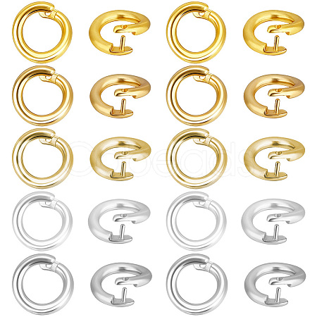 50Pcs 5 Colors Brass Open Jump Rings KK-BBC0027-91-1