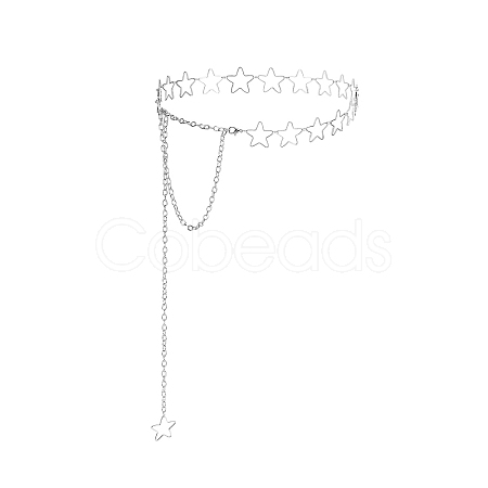 Hollow Out Alloy Star Link Chain Waist Belly Chains for Women FS-WGA1E3D-02-1