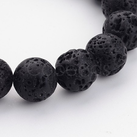 Natural Lava Rock Beads Strands G434-13-1