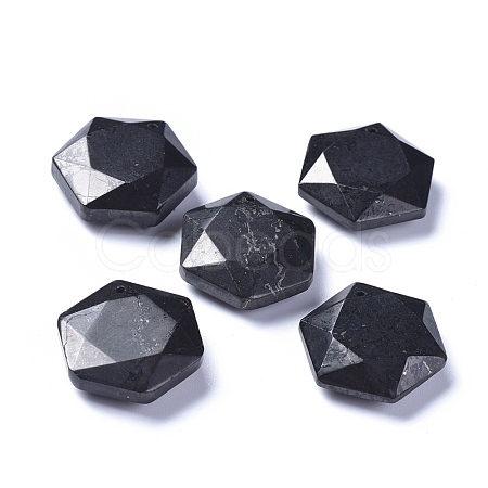 Natural Shungite Pendants G-L505-32-1
