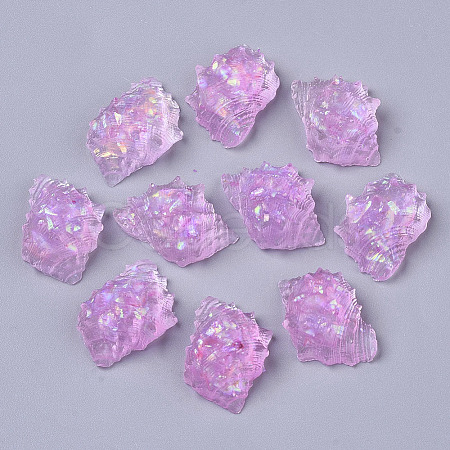 Transparent Epoxy Resin Cabochons CRES-T020-03B-1