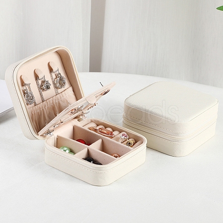 Sqaure PU Leather Jewelry Box PAAG-PW0012-07C-1