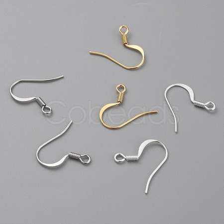 Brass Earring Hooks KK-O131-08-1