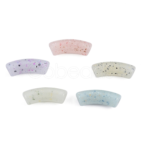 Marbled Stone Style Opaque Acrylic Beads OACR-G009-04B-1