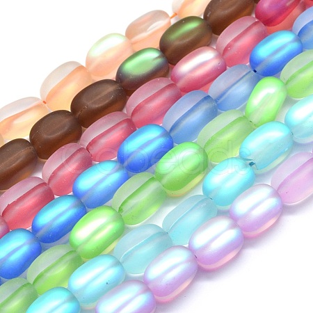 Synthetic Moonstone Beads Strands G-E503F-B-1