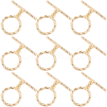 12Pcs Brass Toggle Clasps KK-BBC0025-29-1