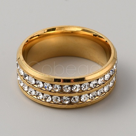 Rhinestone Finger Ring RJEW-WH0012-20G-1