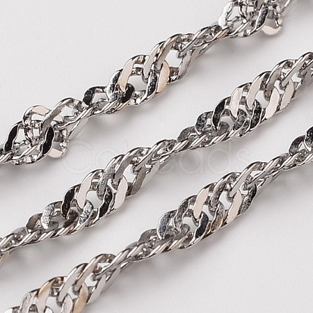 Tarnish Resistant 304 Stainless Steel Singapore Chains CHS-L015-09-1