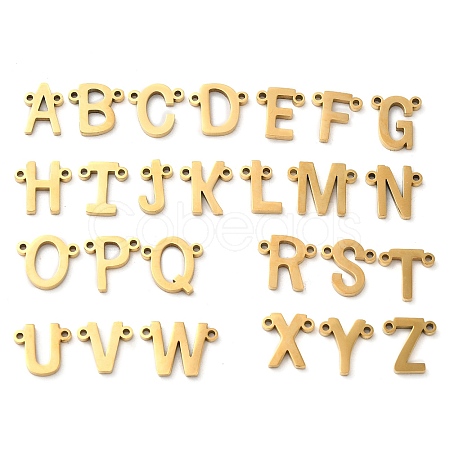 26Pcs Ion Plating(IP) 304 Stainless Steel Connector Charms STAS-C081-01G-1