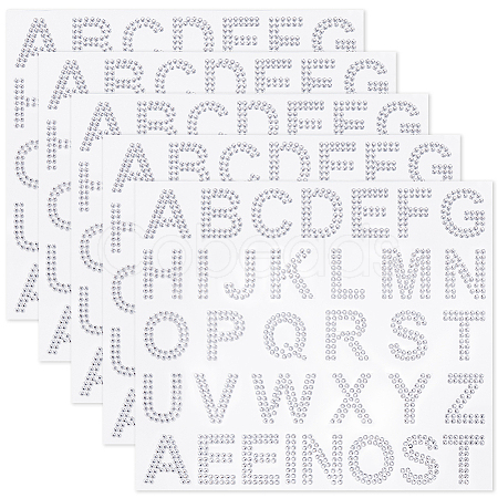 4 Sheets Rhinestone Stickers DIY-SP0003-92A-1