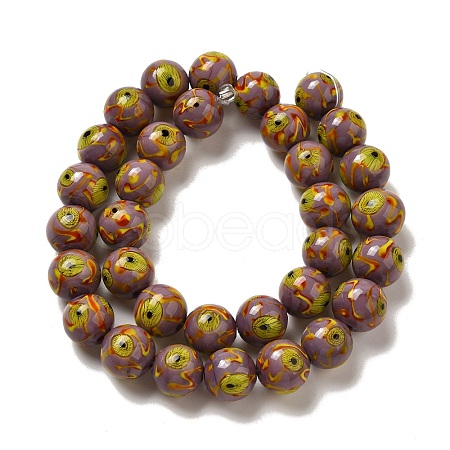 Handmade Lampwork Beads Strands LAMP-G162-08A-10-1