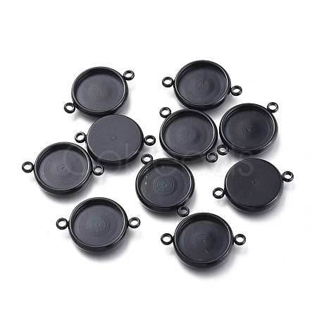 304 Stainless Steel Cabochon Connector Settings STAS-I161-03E-B-1