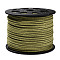 Eco-Friendly Faux Suede Cord, Faux Suede Lace, Dark Khaki, 3.0x1.4mm, about 98.42 yards(90m)/roll