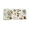 Waterproof PVC Stickers Set, Decorative Stickers, A Cat Drinking Coffee Theme, Colorful, 170x80x0.2mm