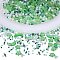 2 Bag Glass & Seed Beads, with Glitter Powder, Imitation Pearl & Transparent & Inside Colours, Moon & Star & Round, Lime Green, 2~16x2~11.5mm, Hole: 0.8~1.2mm