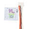 Flower Pattern DIY Cross Stitch Beginner Kits, Stamped Cross Stitch Kit, Including 11CT Printed Fabric, Embroidery Thread & Needles, Instructions, Colorful, 195~198x195~204x1mm