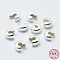 925 Sterling Silver Crimp Beads Cover, Silver, 4mm