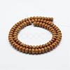 Natural Wood Lace Stone Beads Strands G-G665-15-6x4mm-2