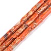 Dyed Synthetic Imperial Jasper Beads Strands G-P529-D01-A04-1