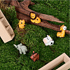 18Pcs 6 Styles Resin 3D Animal Ornaments AJEW-SP0002-15-3