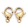 Ion Plating(IP) 304 Stainless Steel Lobster Claw Clasps X-STAS-H353-B-02G-3